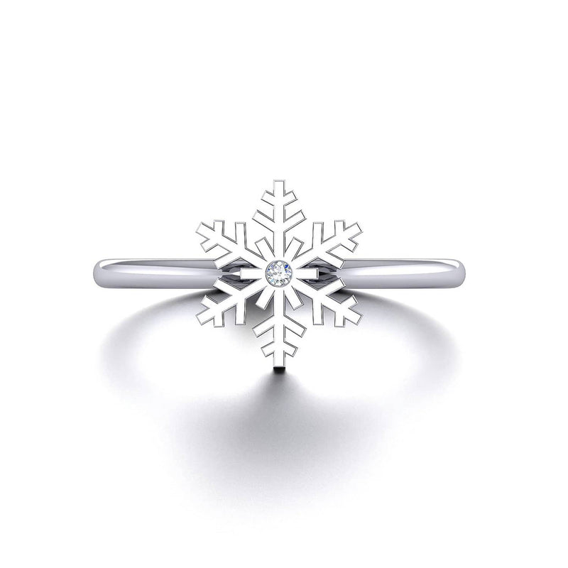 CHRISTMAS 18K SOLID GOLD SNOWFLAKE STATEMENT RING - Melbourne, Australia