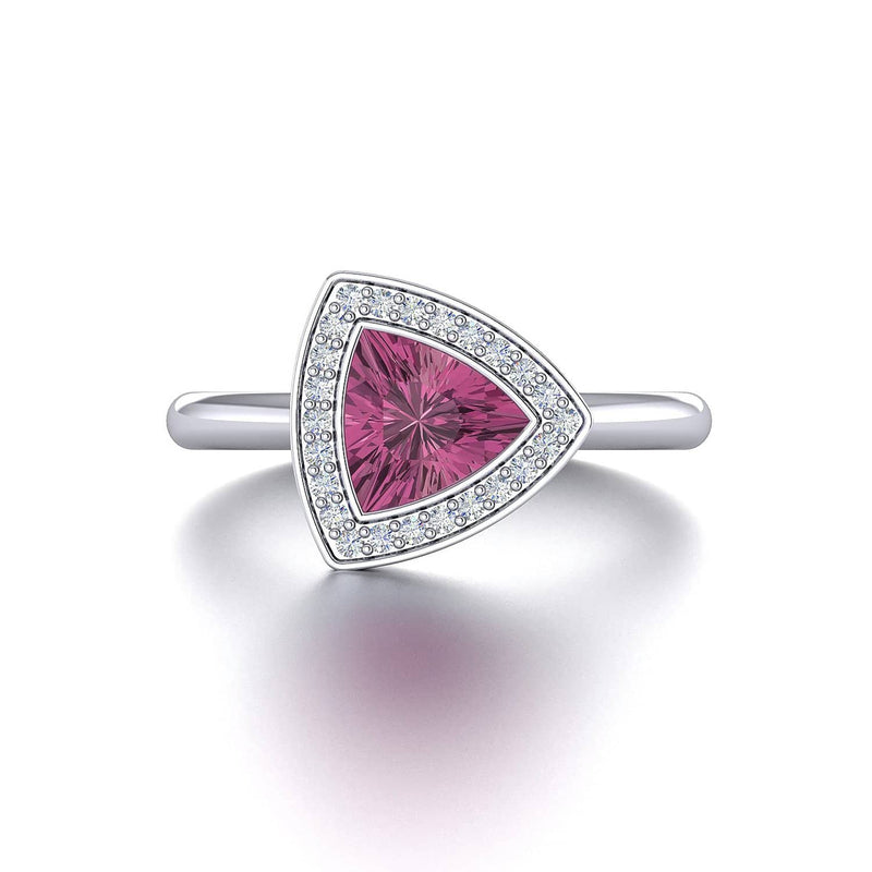 18K SOLID GOLD TOURMALINE AND DIAMOND ENGAGEMENT RING - Melbourne, Australia