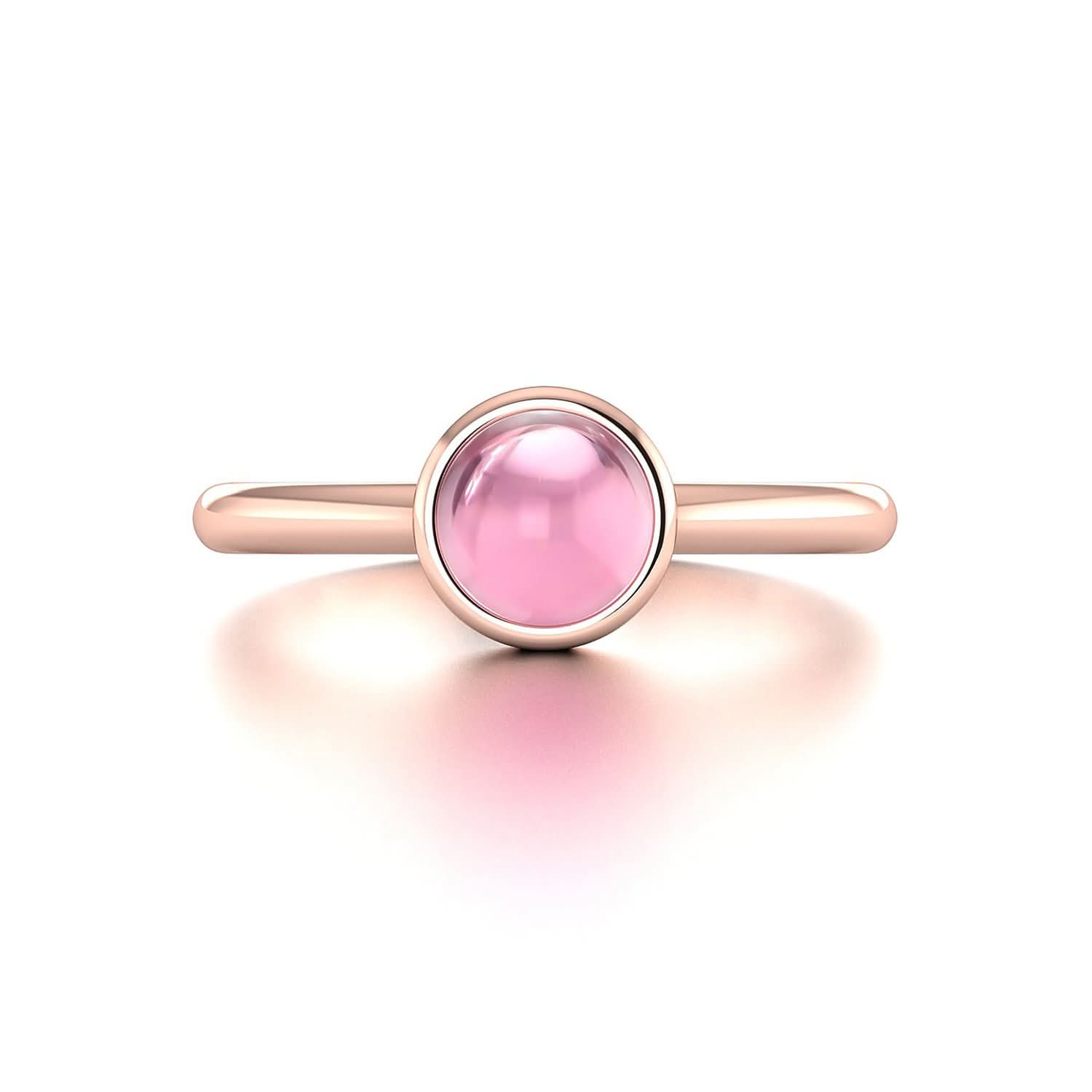 18K SOLID GOLD PINK TOURMALINE ENGAGEMENT RING - Melbourne, Australia