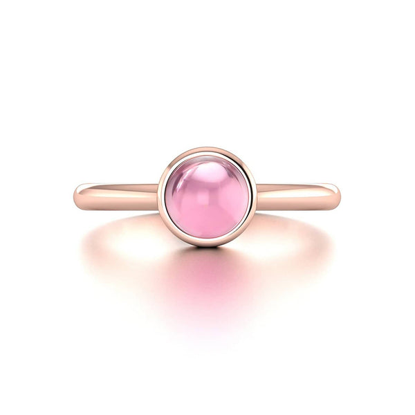 18K SOLID GOLD PINK TOURMALINE ENGAGEMENT RING - Melbourne, Australia