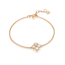 18k Solid Gold White Opal Clover Bracelet - Melbourne, Australia