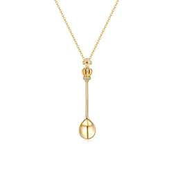 Buy low price, high quality spoon necklace | 18k Solid Gold Lucky Spoon Pendant Necklace - Melbourne, Australia
